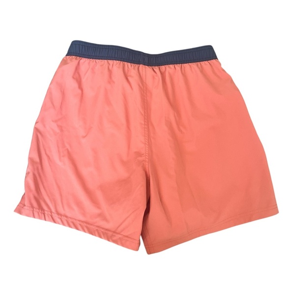 All Fenix Men’s Swim Shorts Melon with Navy Trim Medium - Picture 5 of 7